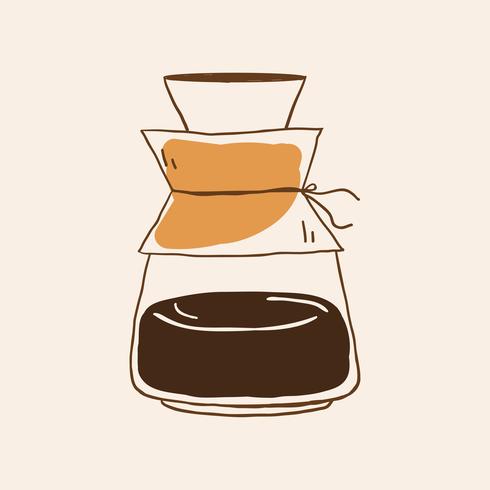 490x490 Drip Coffee Pot Icon Vector