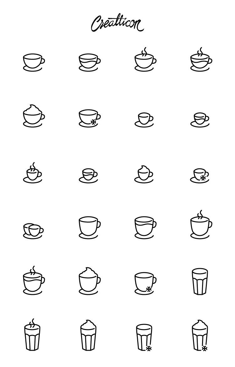 750x1170 High Quality Free Coffee Shop Icon Set