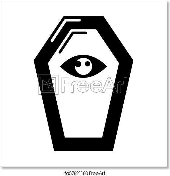 561x581 Free Art Print Of Pharaoh Coffn, Simple Black Style Pharaoh