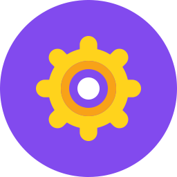 256x256 Cog Icon Flat