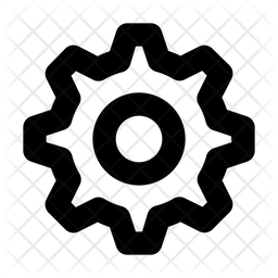 256x256 Cog Icon Of Line Style