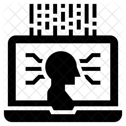 256x256 Cognitive Computing Icon Of Glyph Style