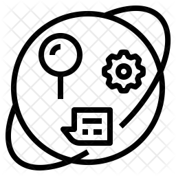 Cognitive Icon Of Line Style 256x256 Cognitive Icon Of Line Style