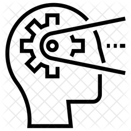 Cognitive Process Icon Of Line Style 256x256 Cognitive Process Icon Of Line Style