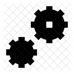 256x256 Cogwheel Icon Of Glyph Style