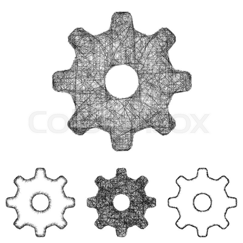 800x800 Settings, Cogwheel Icon Design Set