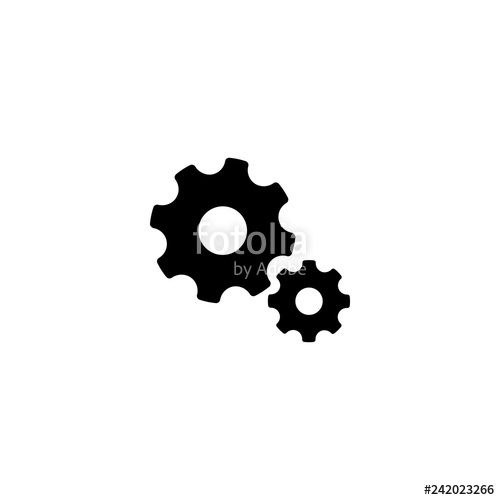 500x500 Cogwheel Icon Vector Cogwheel Sign On White Background Cogwheel
