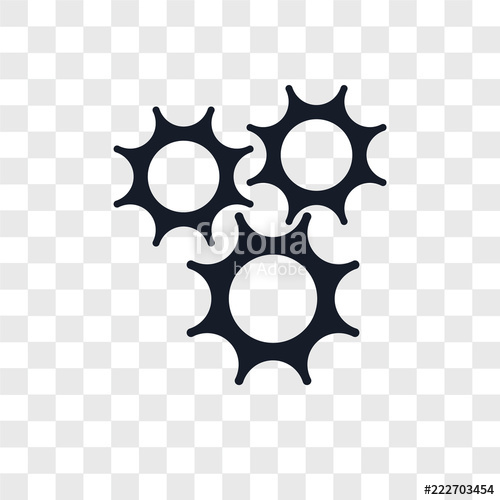 500x500 Cogwheel Icons Isolated On Transparent Background Modern