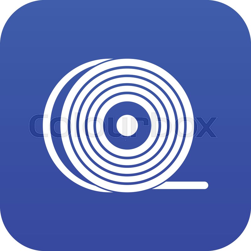 800x800 Abs Or Pla Filament Coil Icon Digital Stock Vector Colourbox