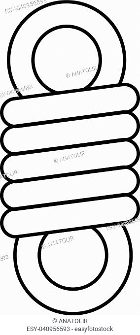 284x680 Double Spring Coil Icon Stock Photos And Images Age Fotostock