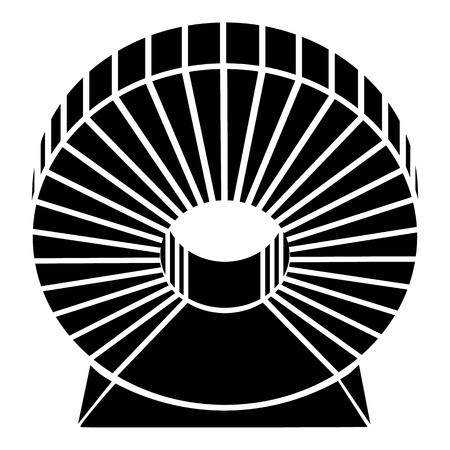 450x450 Induction Spring Coil Icon, Flat Style Royalty Free Vector Graphics