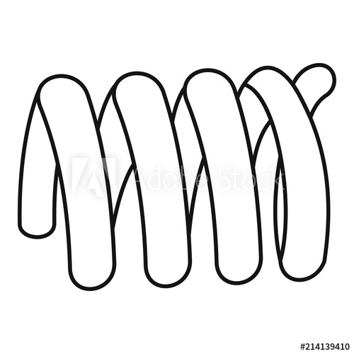 500x500 Wire Coil Icon Outline Wire Coil Vector Icon For Web Design