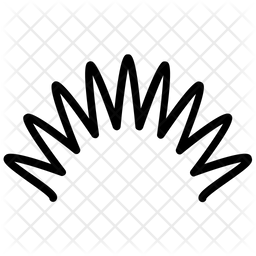 256x256 Coil Spring Icon Of Line Style
