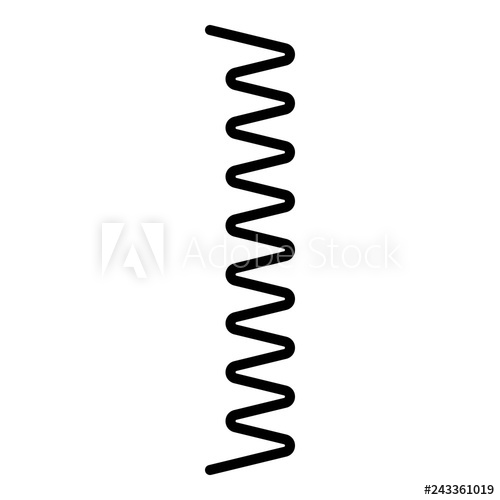 500x500 Part Coil Spring Icon Outline Part Coil Spring Vector Icon