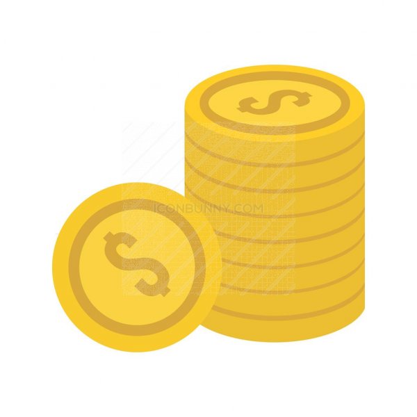 600x600 Coins Flat Multicolor Icon