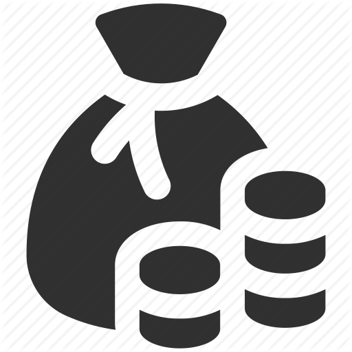 512x512 Bag Of Coins, Cash, Coin Bag, Coins, Money Bag, Money Sack Icon