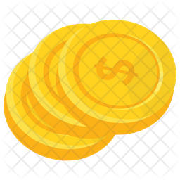 256x256 Coin Stack Icon Of Flat Style