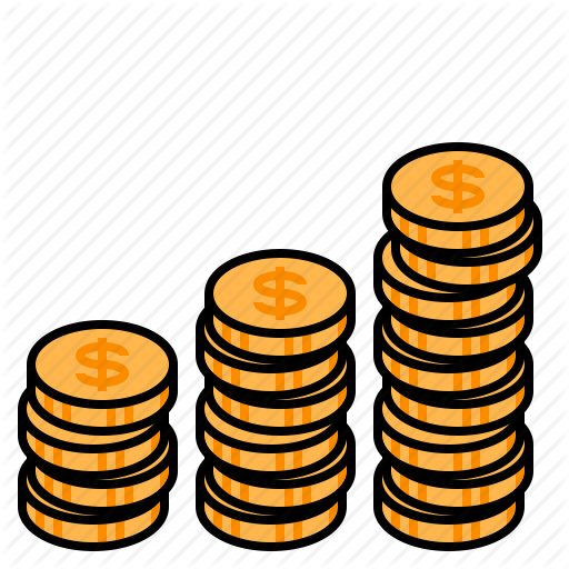 512x512 Coin Stack, Coins, Gaining Profit, Gold Coins, Increase Profit