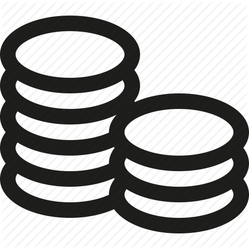 512x512 Coins, Money, Stacked Icon