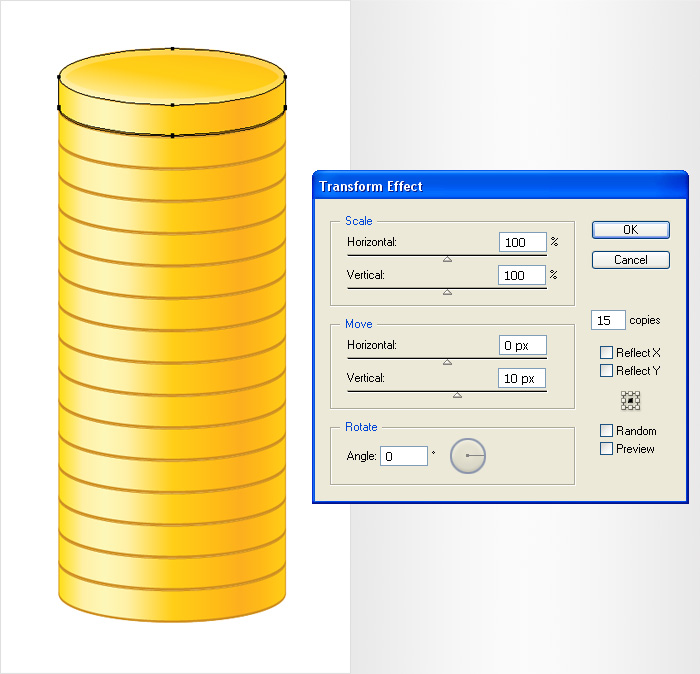 700x674 Create A Simple Coin Stack Icon Vforvectors