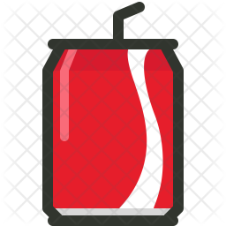 256x256 Coke Icon Of Colored Outline Style