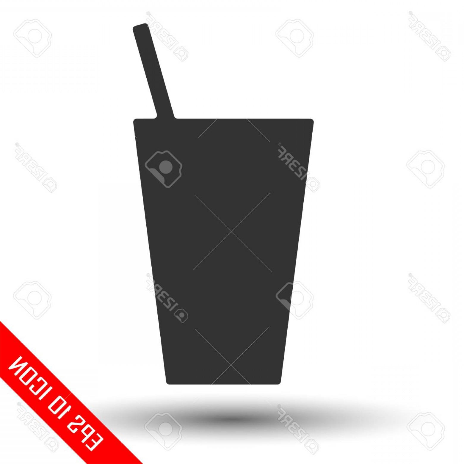 1560x1560 Photostock Vector Beverage Icon Glass Of Coke Vector Flat Icon