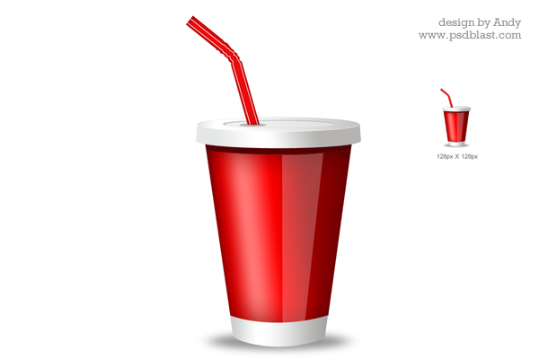 600x400 Red Drink Glass Icon Psdblast