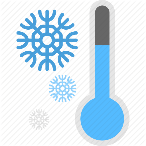 Cold Symbol, Frozen Thermometer, Thermometer With Snowflake 512x512 Cold Symbol, Frozen Thermometer, Thermometer With Snowflake