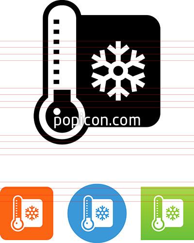 Thermometer Cold Icon 400x500 Thermometer Cold Icon