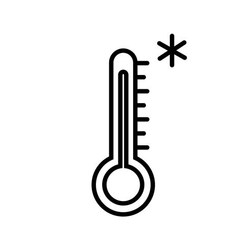 490x490 Cold Weather Thermometer Icon Vector