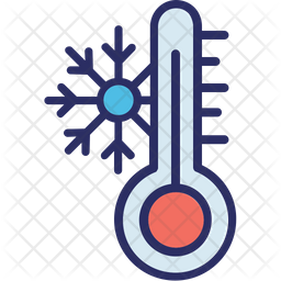 256x256 Cold Weather Icon Of Colored Outline Style