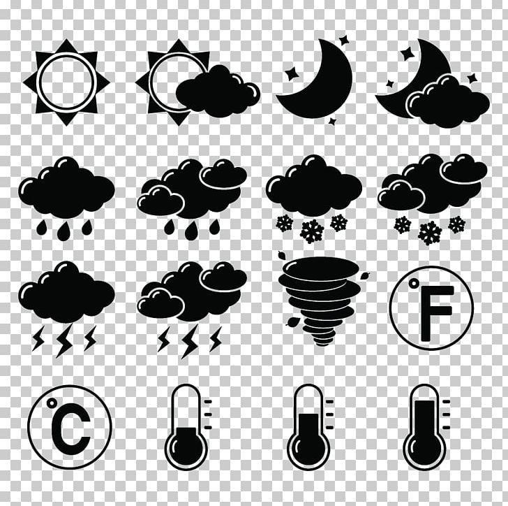 728x724 Weather Forecasting Symbol Icon Png, Clipart, Black, Black