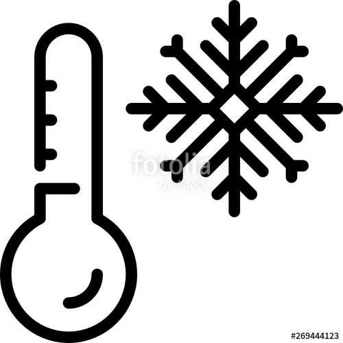 500x500 Temperature Cold Weather Icon Stock Image And Royalty Free Vector