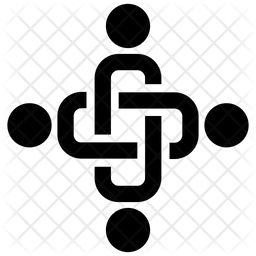 256x256 Collaboration Icon Of Glyph Style