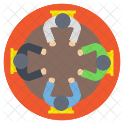 256x256 Team Collaboration Icon Of Flat Style