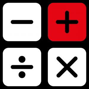 300x300 Photostock Vector Calculator Collage Icon Of Zero And Null Digits