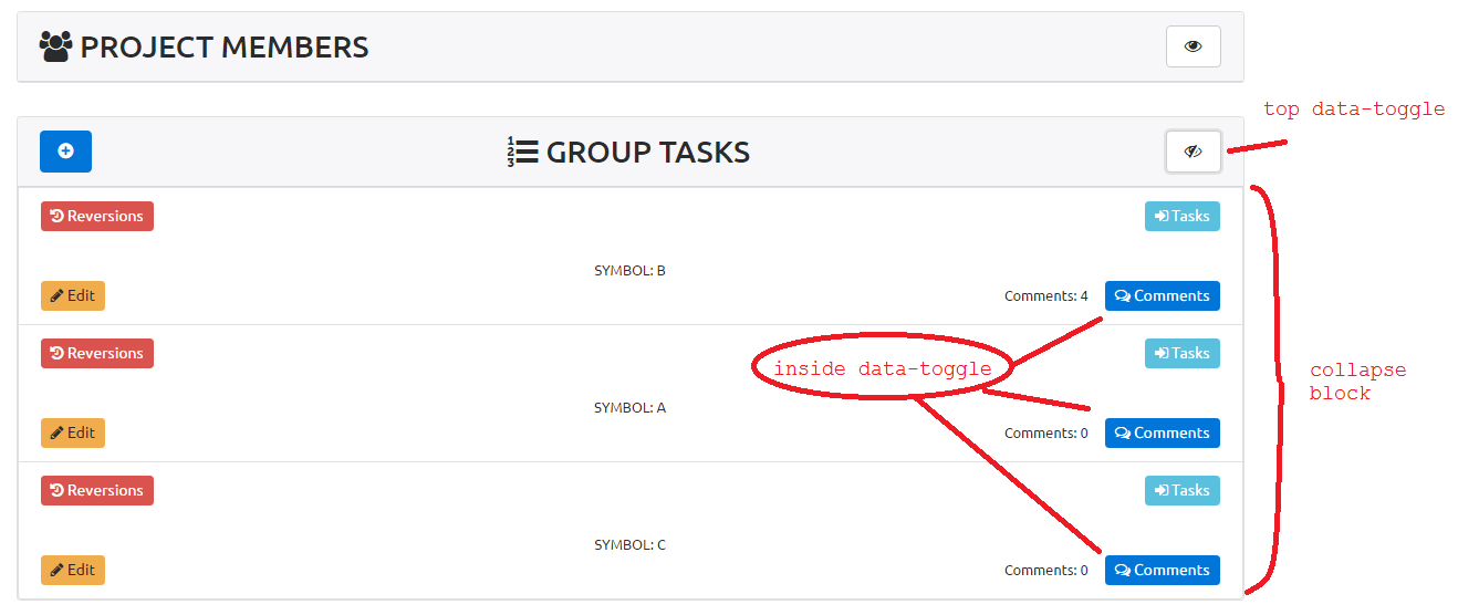 1318x556 Bootstrap Collapse Change Icon