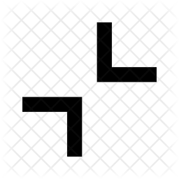 256x256 Collapse Icon Of Line Style