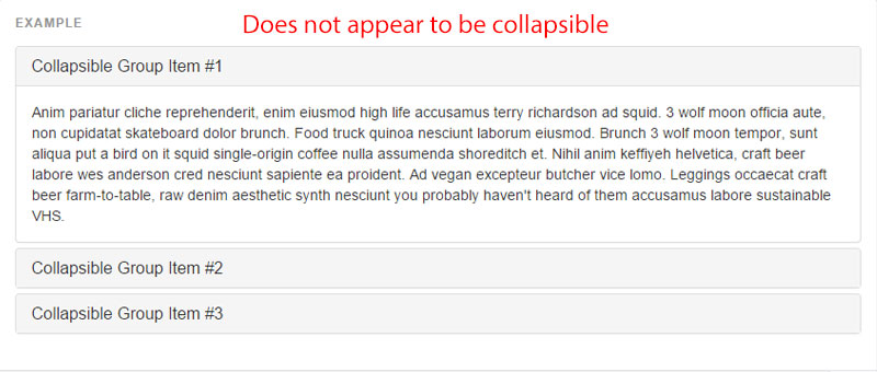 800x340 Collapse Js Creating A Dropdown Icon On Panel Heading