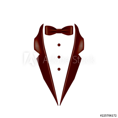 500x500 Brown Colored Bow Tie Tuxedo Collar Icon Element Of Evening