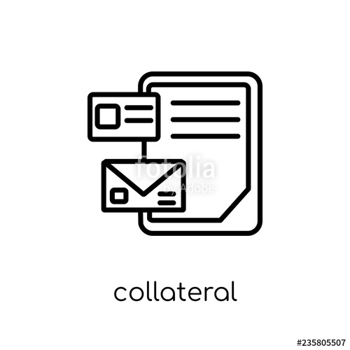 500x500 Collateral Icon From Collateral Collection Stock Image