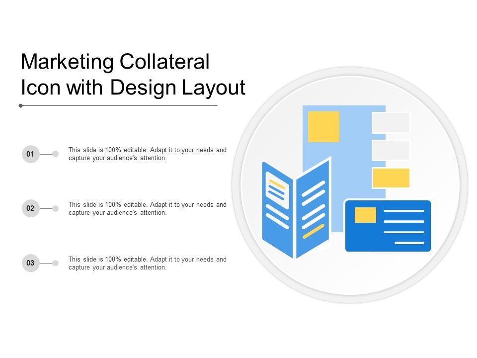 960x720 Marketing Collateral Icon With Design Layout Powerpoint