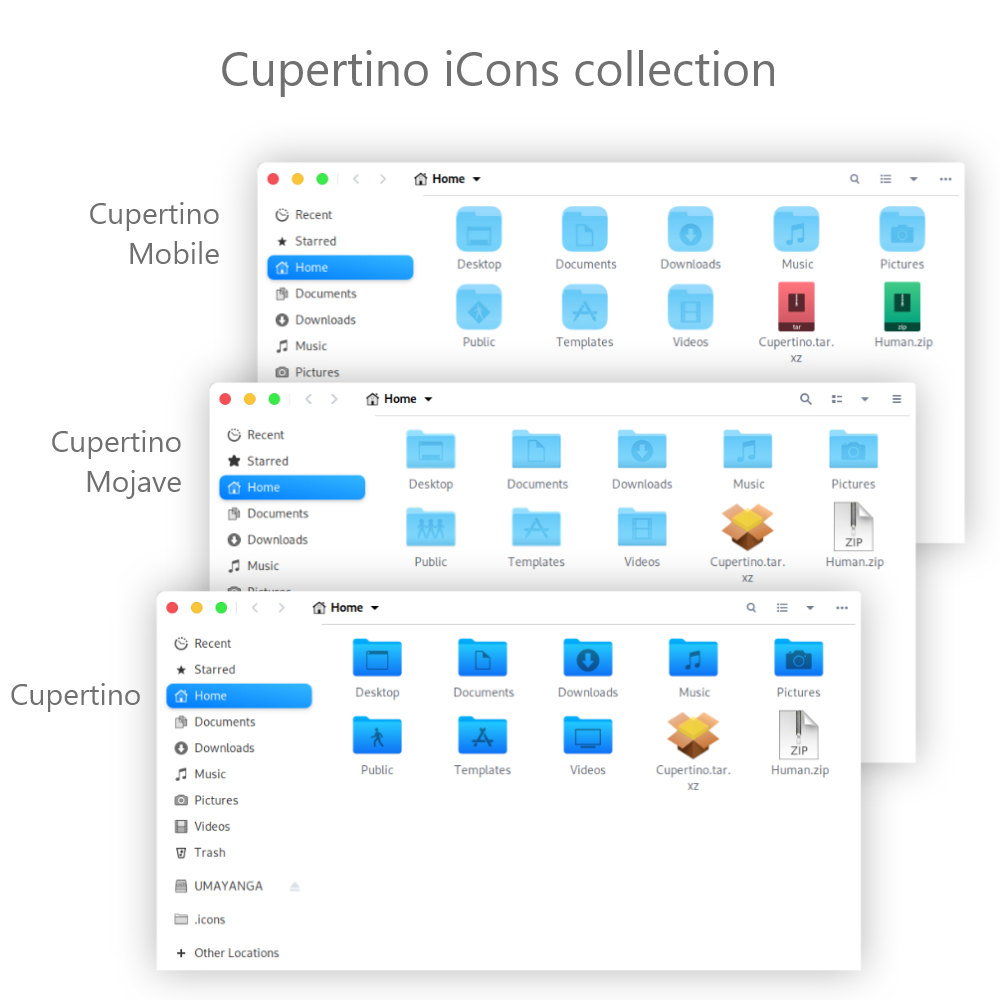 1000x1000 Cupertino Icons Collection