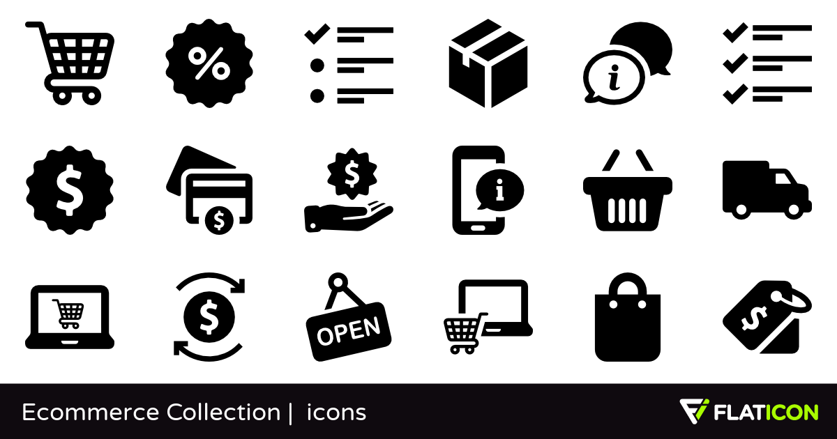 1200x630 Ecommerce Collection Free Icons