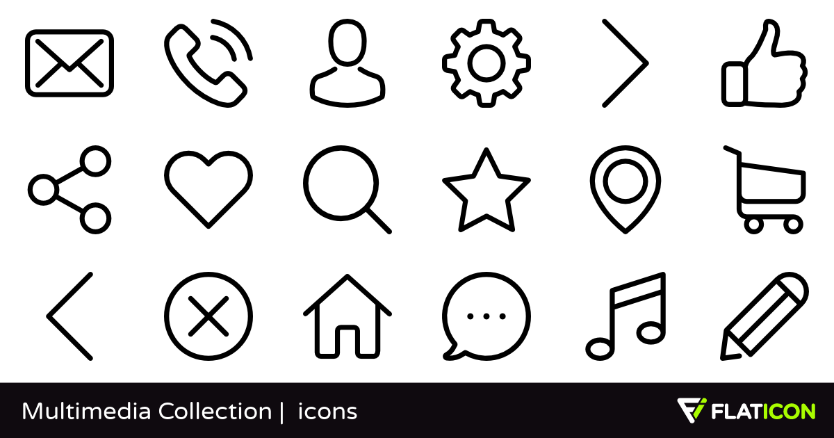 1200x630 Multimedia Collection Free Icons