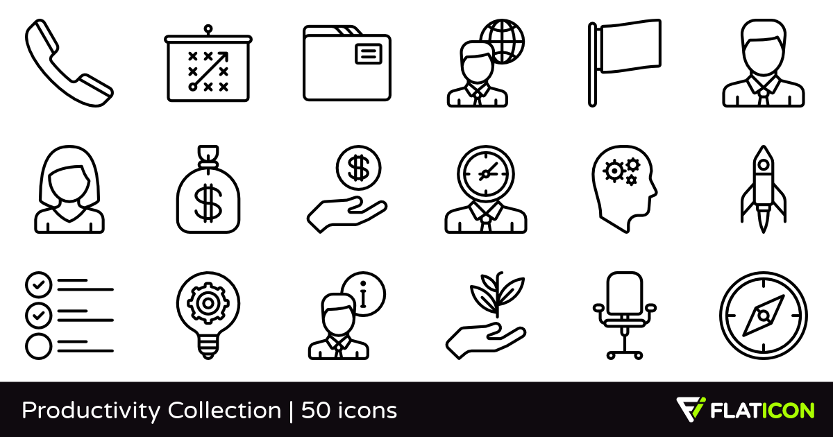 1200x630 Productivity Collection Premium Icons