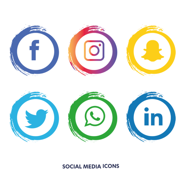 640x640 Social Media Icons Set Facebook, Social Media Icons, Social Media