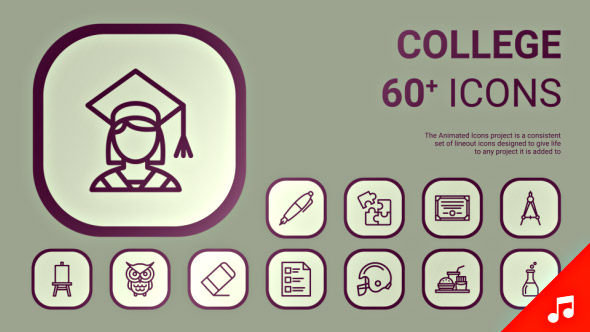 590x332 College Icon Set
