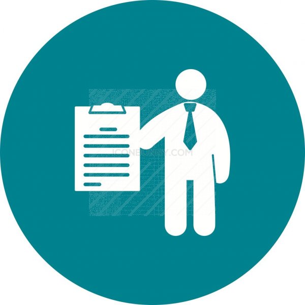 600x600 Examination Flat Round Icon