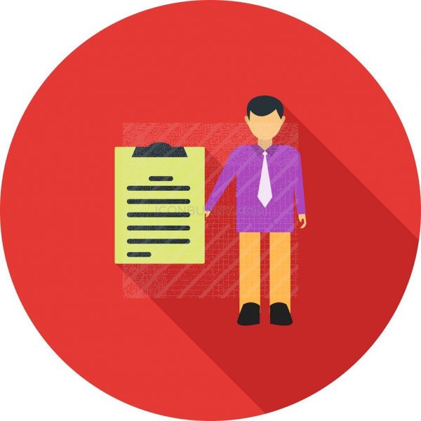 600x600 Examination Flat Shadowed Icon